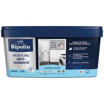 Peinture anti-humidité 2,5 L Satin - Gris Lomé