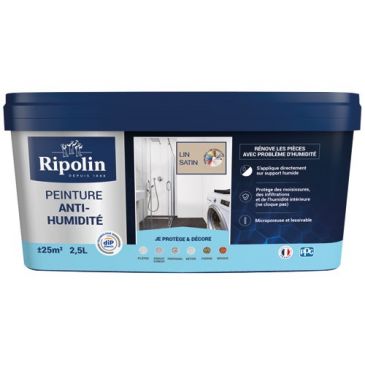 Peinture anti-humidité 2,5 L Satin - Lin