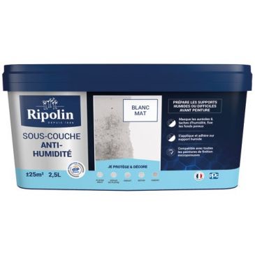 Ripolin sous couche anti humidité blanc 2.5l