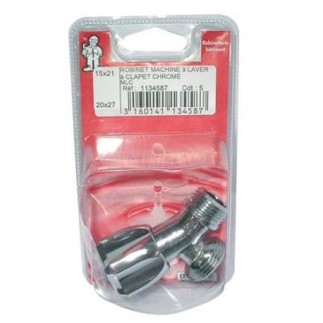Robinet pour machine à laver 15x21 mm
