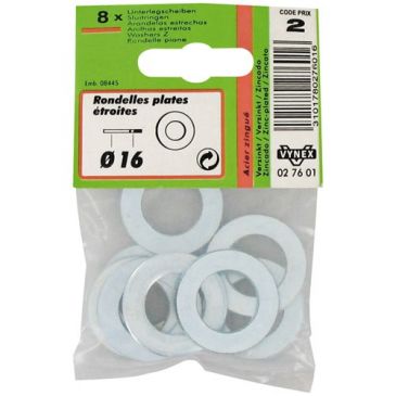 Rondelle étroite d16mm x8 en boîte