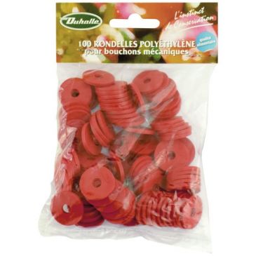Rondelle polyéthyène pour bouchons mécaniques x100