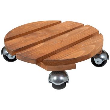 Roule plante rond basics 30 cm bois naturel
