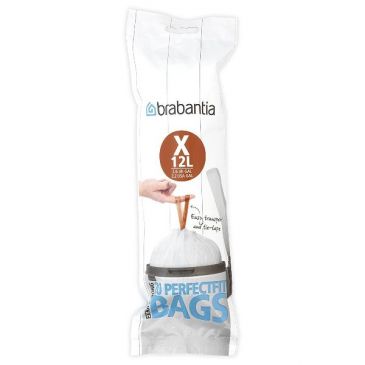 Rouleau 20 sacs poubelle Code X - 10/12 L - Perfect Fit