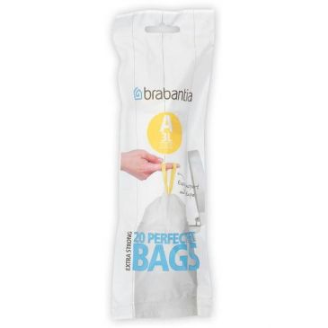 Rouleau 20 sacs poubelle Code A - 3 L - Perfect Fit