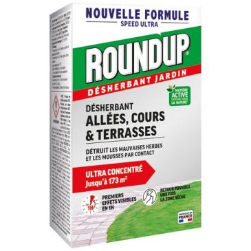 Roundup désherbant allées terrasses 400ml action 2 en 1