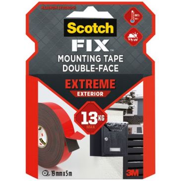 Ruban adhésif - double-face - extrême - 19 mm x 5 m - 13 Kg
