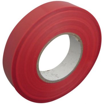 Ruban adhésif isolant 19mm 25 m rouge sachet/cav
