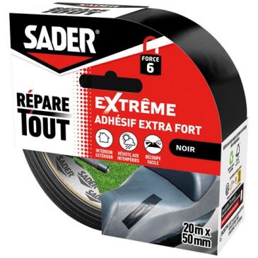 Adhésif répare tout extrême noir 20 m x 50 mm