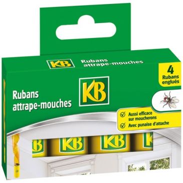 Ruban attrape-mouches x4