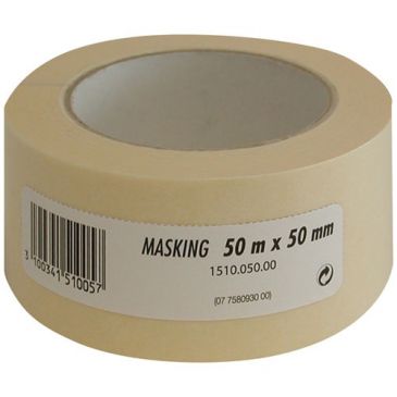 Ruban de masquage - 50 mm x 50 m - beige