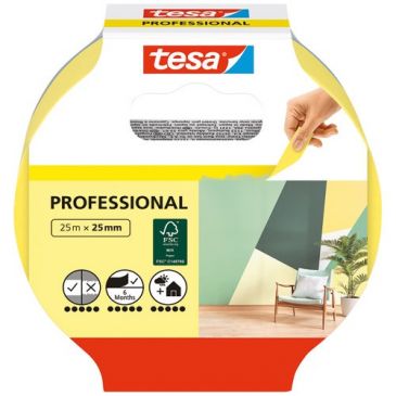 Ruban de masquage indoor bords précis 25 m x 25 mm