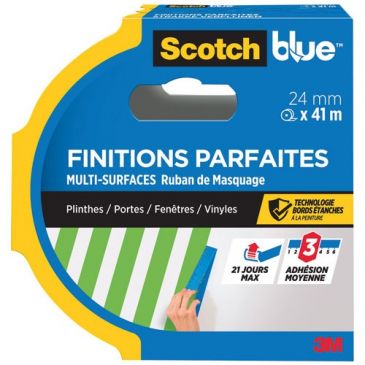Ruban de masquage - multi-surfaces - finitions parfaites - plinthes/portes/
