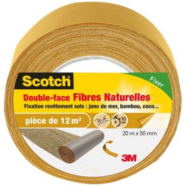 Ruban adhésif - double-face - revêtements de sols - 50 mm x 20 m