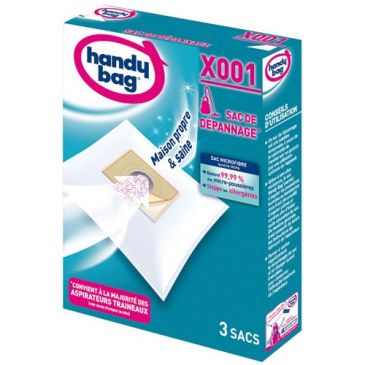 Sac aspirateur handy bag non tissé x3 dépan. traîneau x001