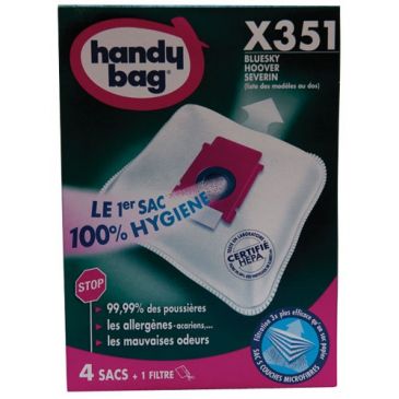 Sac aspirateur handy bag non tissé x4 hoover x351