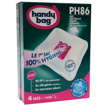 Sac aspirateur handy bag non tissé x4 philips ph86