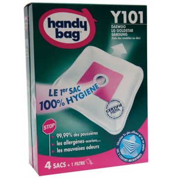 Sac aspirateur handy bag non tissé x4 samsung y101