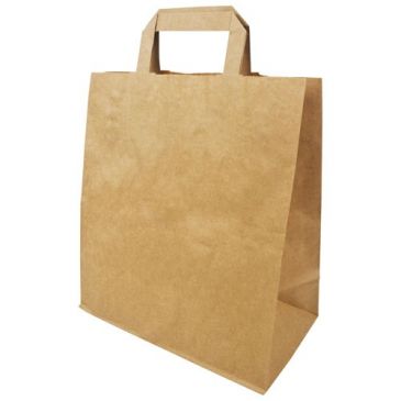 Sac cabas kraft brun 26x14x33cm 70gr/m² poignées plates