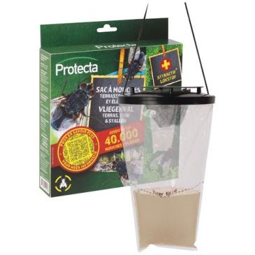 Sac piège à mouches 3.5 L + 4 sachets de 25 g d'appât