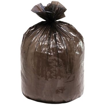 Sac poubelle lien traditionnel 110 l noir x 20