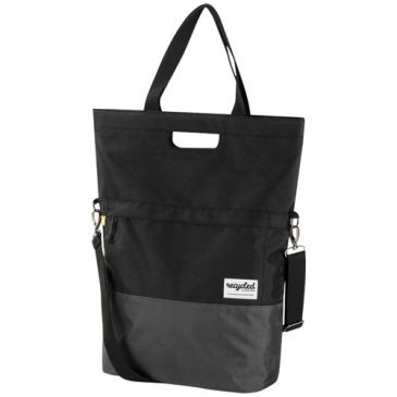 Sac shopper recyclé 20l noir/gris