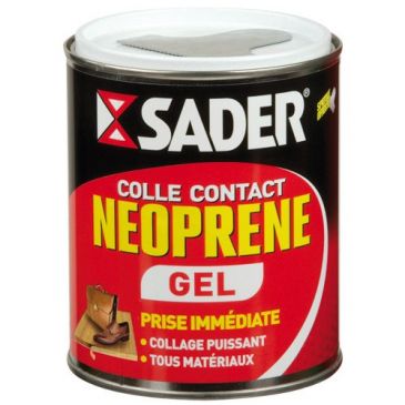 Colle contact néoprène multi-usages - gel - transparent - 750 mL