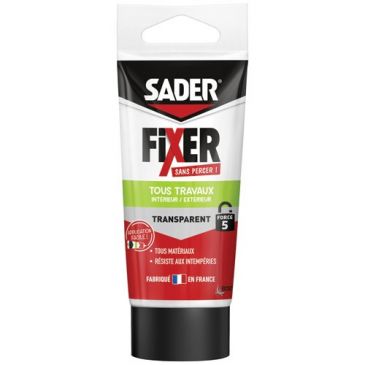 Sader fixer sans percer travaux transparent tube 50 g