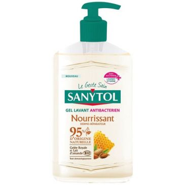 Sanytol gel lavant mains antibacterien nourrissant 250ml