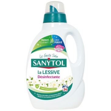 Sanytol lessive désinfectante fraicheur florale 1.70l