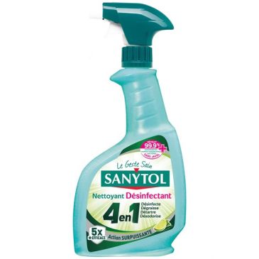 Nettoyant - désinfactant - multi-usages - 4 en 1 - spray 500 mL