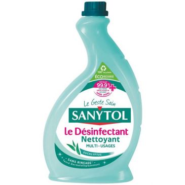 Sanytol recharge désinfectant multiusage eucalyptus 500ml
