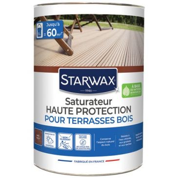 Saturateur haute protection pour terrasses et bois exterieur