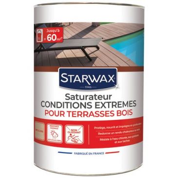 Saturateur terrasses teck et bois teinté 5 L