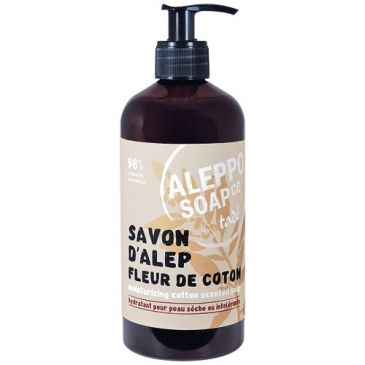 Savon d'Alep liquide fleur de coton 500 ml