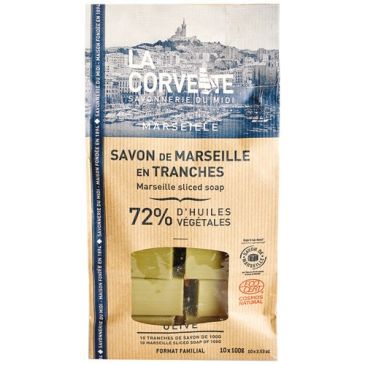Savon de Marseille en tranches 100 g x 10