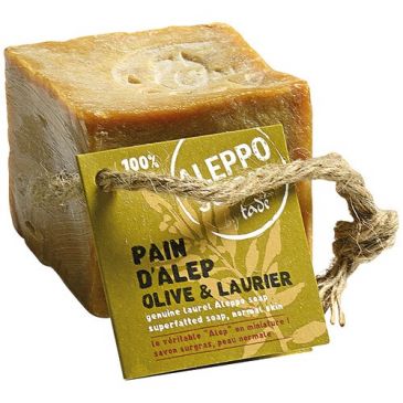 Savon d'Alep cube 100 g avec corde