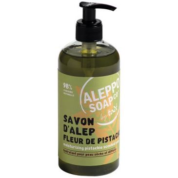 Savon d'Alep liquide fleur de pistache 500 ml