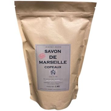 Savon de marseille en copeaux ecocert vegetal doypack 1 kg