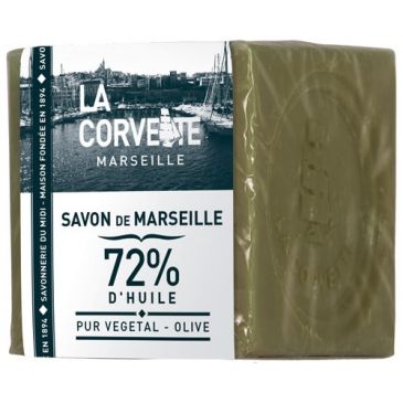 Savon de Marseille - Olive - 72% d'huiles végétales - cube - 200 g 