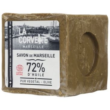 Cube de savon de Marseille - olive - 300 g- sous film