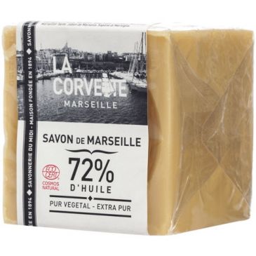 Savon de Marseille - Extra pur - 72% d'huiles végétales - cube - 200 g 