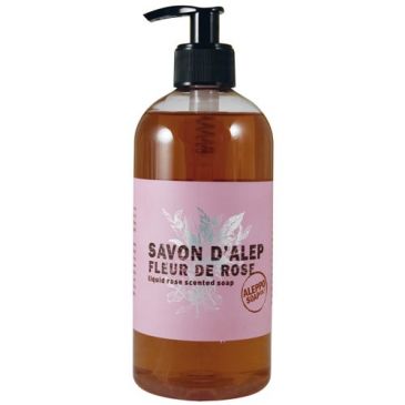 Savon liquide d'alep parfumé à la rose 500 ml