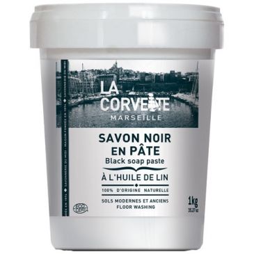 Savon noir en pâte à l’huile de lin - 1 Kg