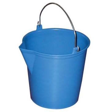 Seau ménage à bec verseur 13l gradué ble.