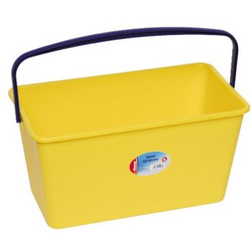 Seau rectangulaire multi-usages - 13 L - jaune