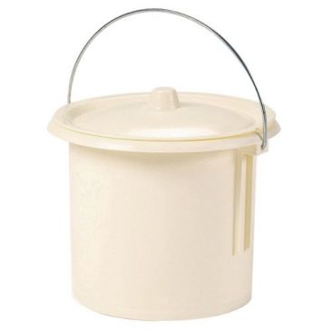 Seau hygiénique - de toilette - enfant - 5.5 L - crème