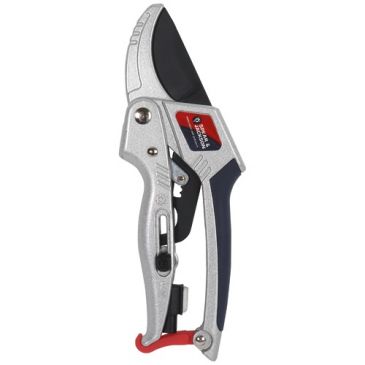 Sécateur avec fonction crémaillère 20cm + accessoires