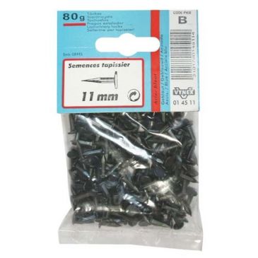 Semence tapissier acier bleu 11mm 80G