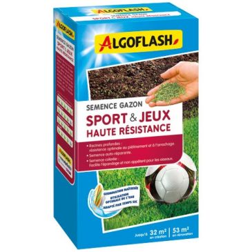 Semences gazon sports et jeux haute résistance 800 g